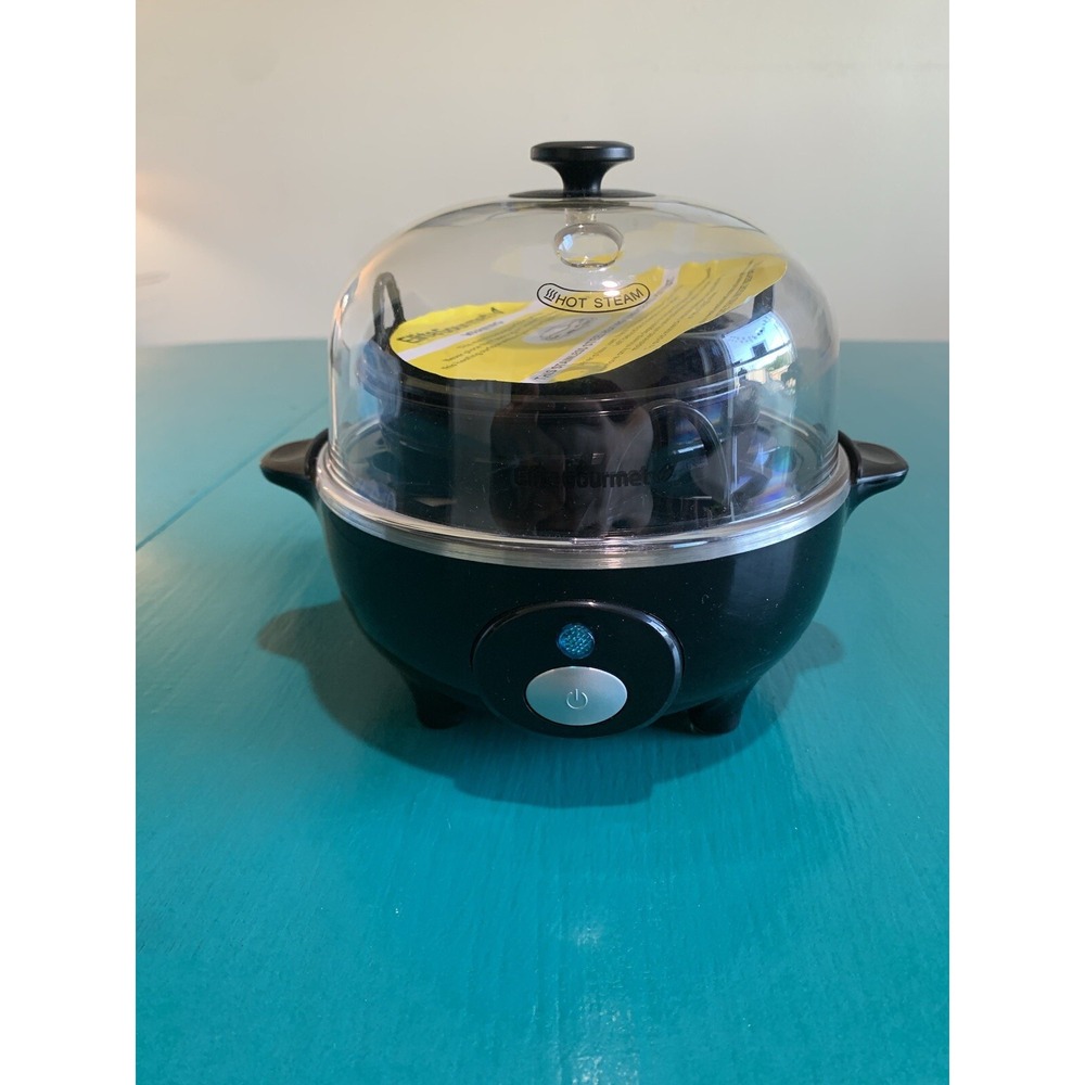 Elite Gourmet Rapid Egg Cooker, 7 Easy-To-Peel, Hard, Medium, Soft Boiled Eggs